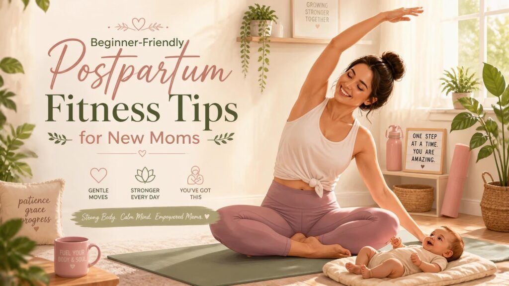Postpartum Fitness Tips for new mom