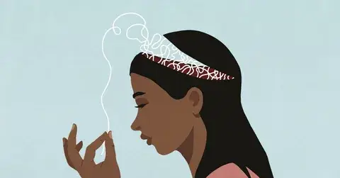 New mom tracking her postpartum recovery timeline at home