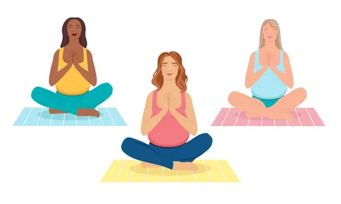 New moms practicing postpartum meditation in a quiet room