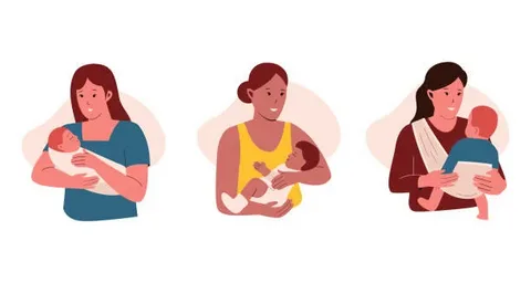 New mom staying active with a newborn using gentle exercise at home