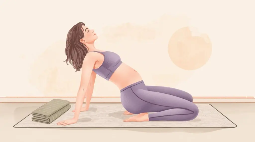frog stretch postpartum mom