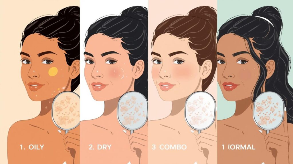 picture showing Various Skin Types