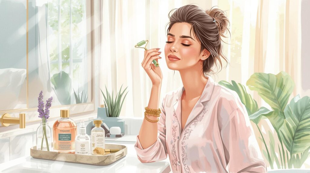 morning skincare routine for women glowing skin steps