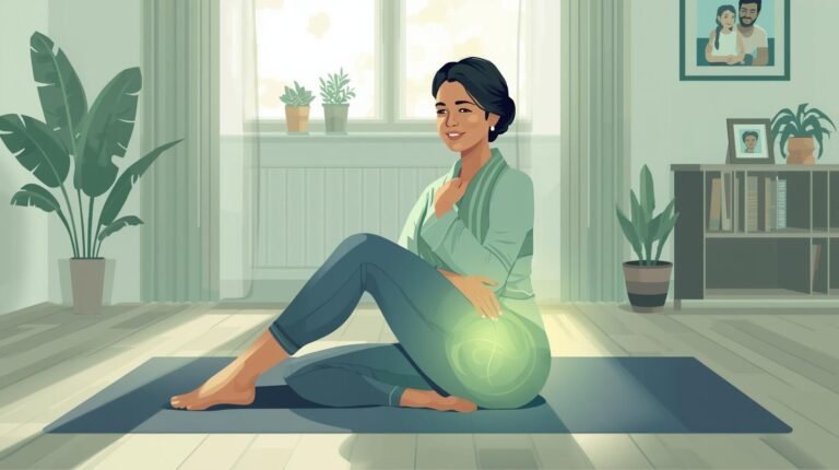 women doing glute stretch to improve flexibility and relief back pain