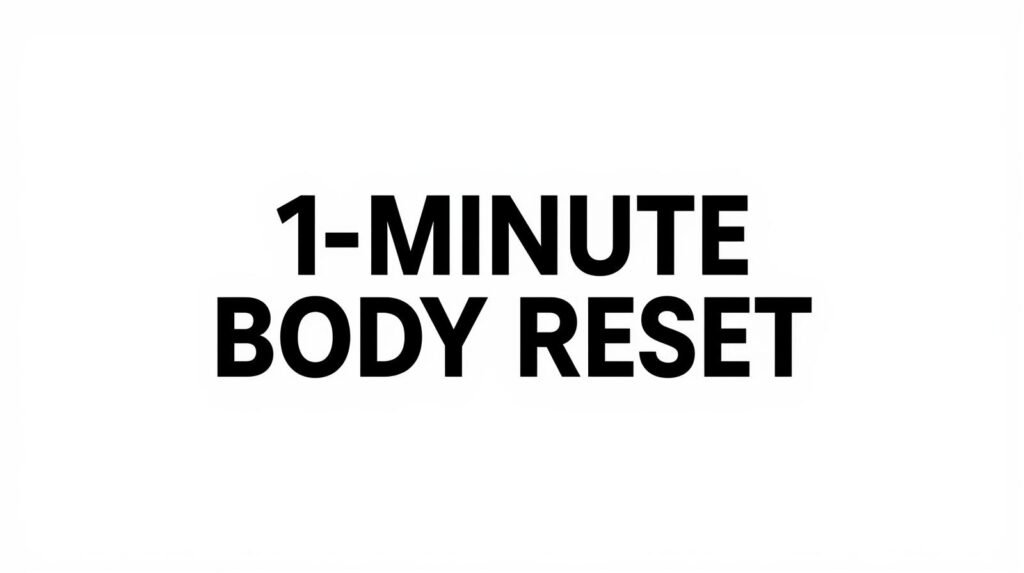 1 minute routine to reset body posture
