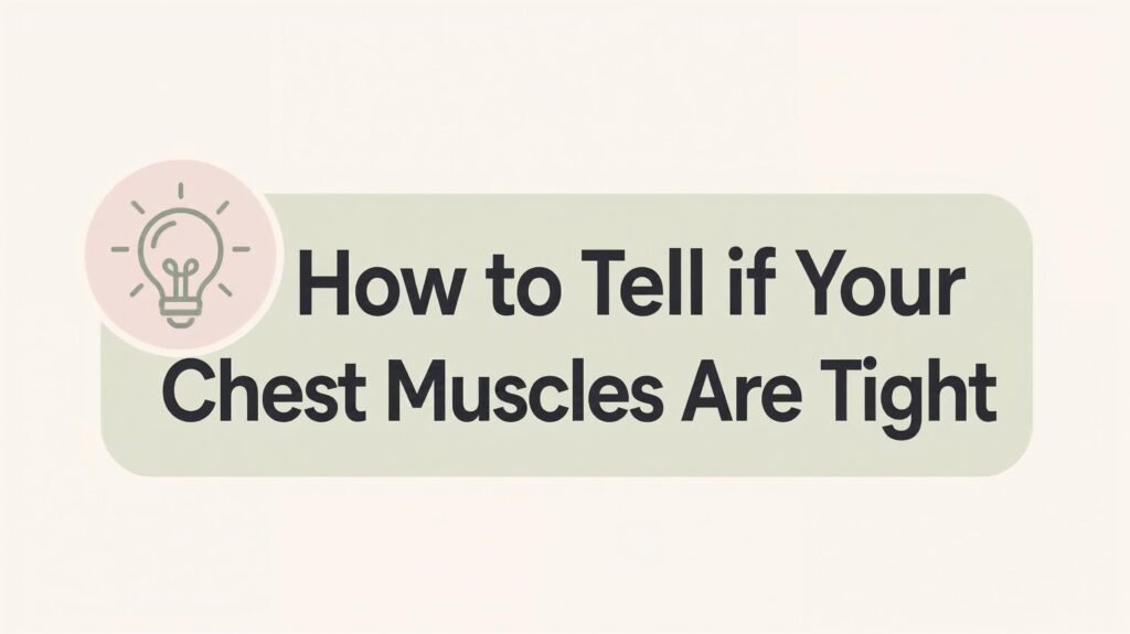 image of signs showing Your Chest Muscles May Be Tight