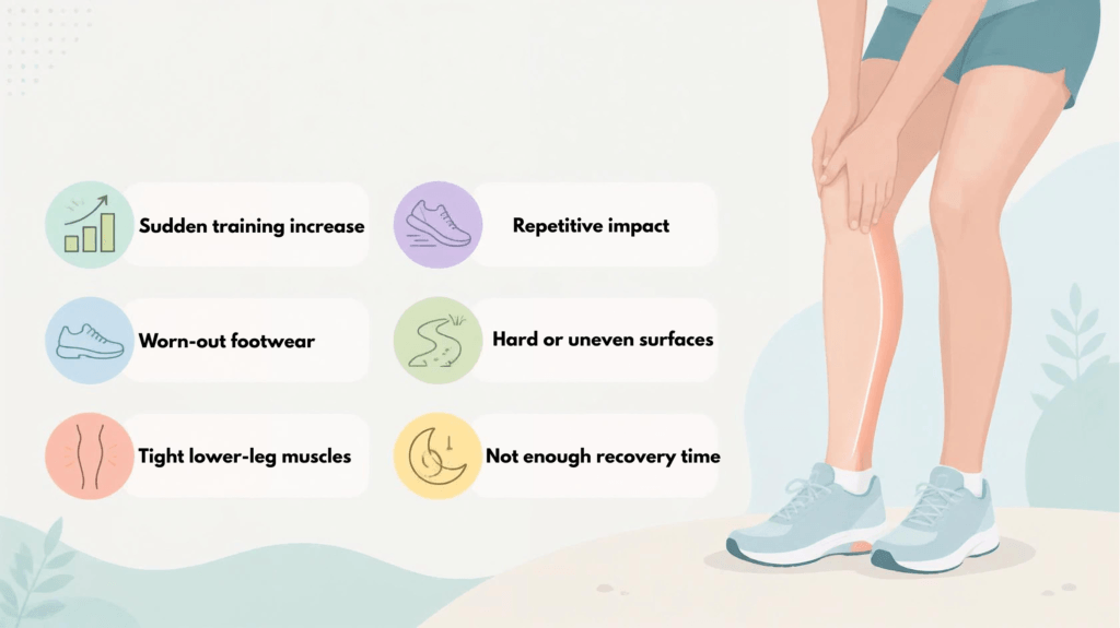 image of reason why your shins hurt after running or exercise