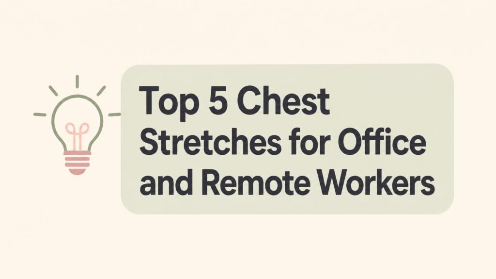 The 5 Best Chest Stretches for Desk Workers